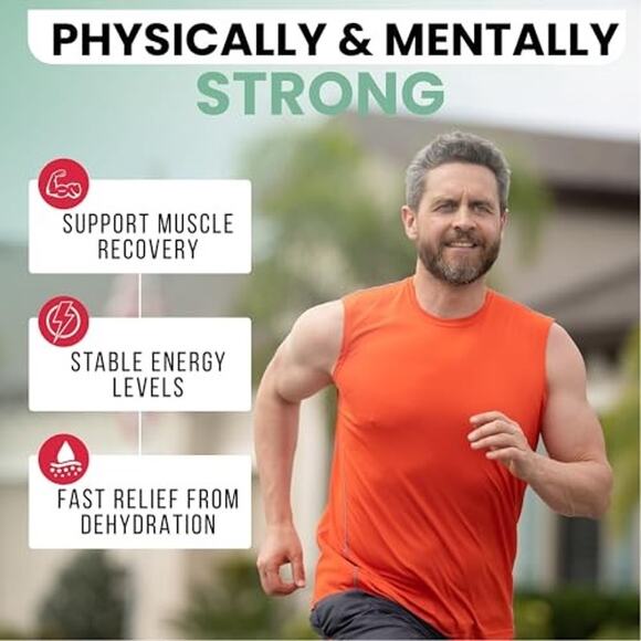 NWT PowderVitamin Electrolytes 100 Servings Green Tea Ginseng Keto Sugar Free - Picture 5 of 5